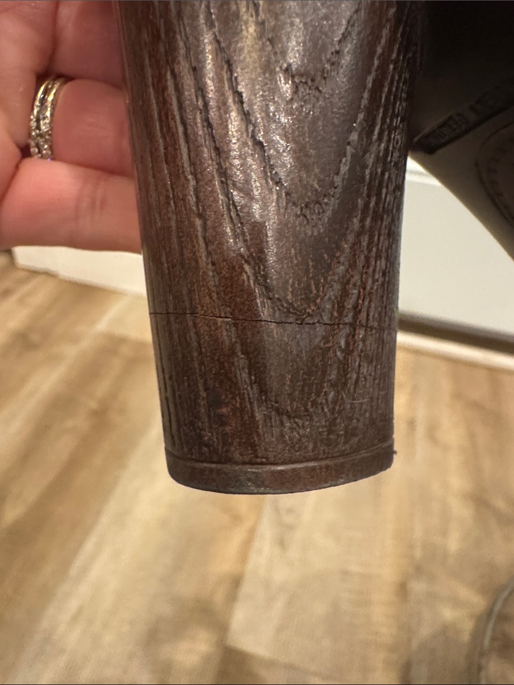 Born Brown Leather Chunky 3” Heel Buckle Sling-back Mules - Picture 10 of 16